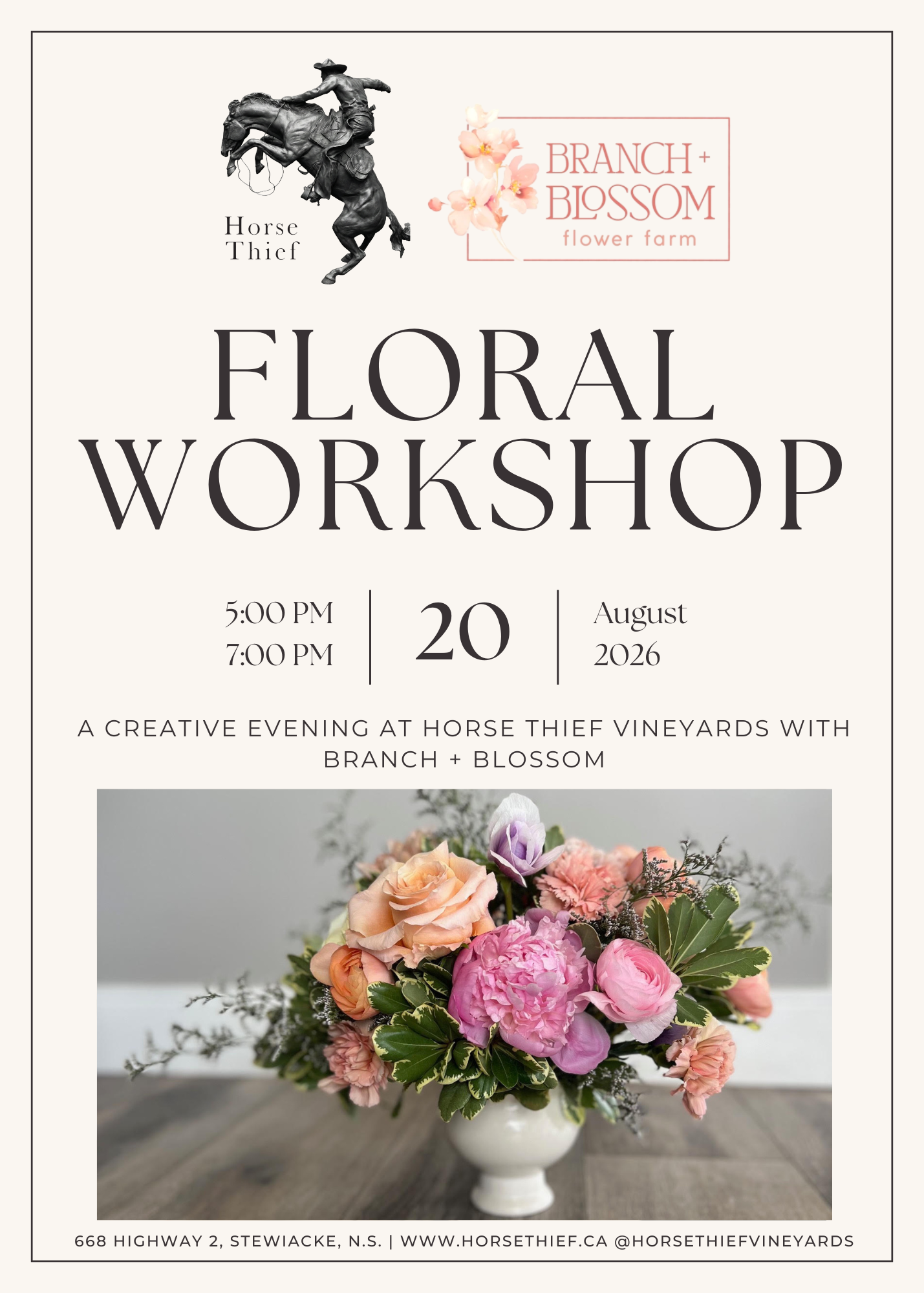 Floral Workshop with Branch and Blossom