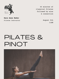 Pilates & Pinot Sunday August 9th 11AM