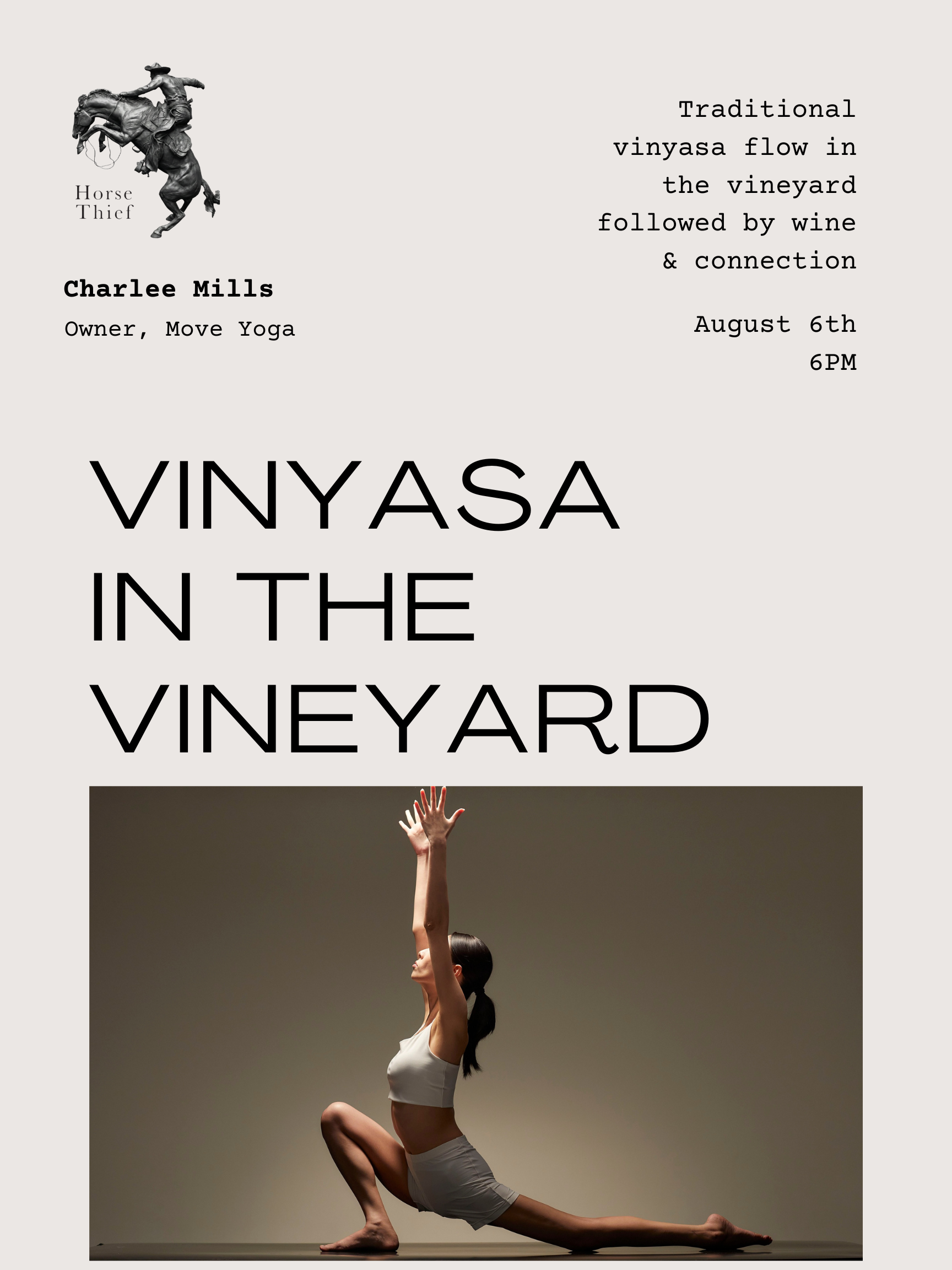 Vinyasa in the Vineyard - Aug 6th